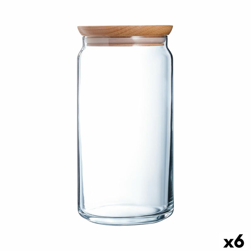 Casa si Gradina - Bucatarie si vesela - Organizare si depozitare bucatarie - Borcane si capace - Borcan Luminarc Pav Transparent Sticla (1,5 L) (6 Unitati) - Infinity.ro