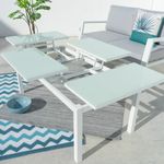 Casa si Gradina - Mobilier - Mese si birouri - Mese bucatarie si dining - Masa de Sufragerie Agnes 120 x 60 x 48,5 cm Aluminiu - Infinity.ro