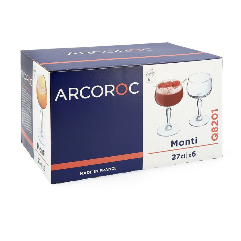 Casa si Gradina - Bucatarie si vesela - Cani si pahare - Pahare - Set de pahare Arcoroc Monti Transparent Sticla 270 ml 6 Unitati - Infinity.ro