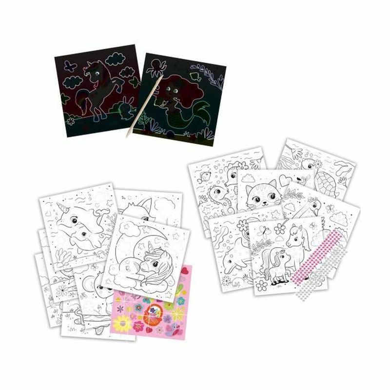 Carti si Birotica - Carti - Carti pentru copii - Carti de colorat - Desene pentru colorat SES Creative Activity Colouring Book Set de autocolante Notebook 3 in 1 - Infinity.ro