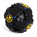 Petshop - Accesorii petshop - Jucarii animale - Jucarii interactive animale - Minge jucarie caine, plastic, sunet interactiv, negru, 10cm - Infinity.ro