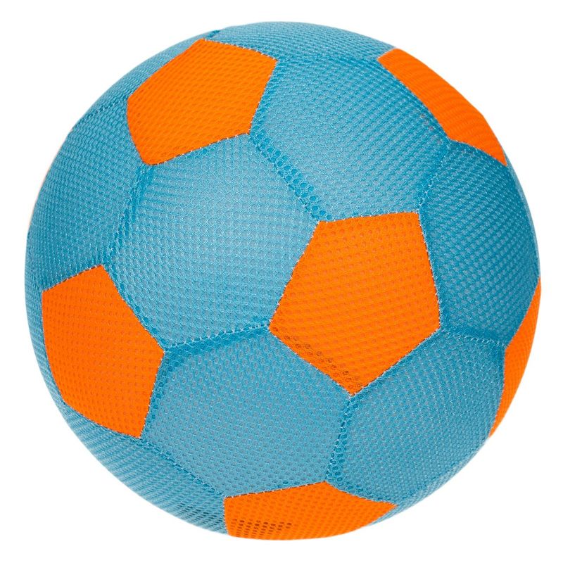 Sport si Outdoor - Sporturi de echipa - Fotbal - Mingi fotbal - Minge fotbal plaja, textila, albastru-portocaliu, 22cm - Infinity.ro