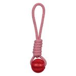 Petshop - Accesorii petshop - Jucarii animale - Jucarii interactive animale - Jucarie caini, sfoara cu minge, 31cm, rosie - Infinity.ro