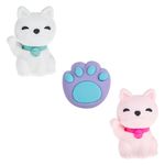 Carti si Birotica - Birotica - Instrumente de scris - Radiere si corectoare - Set radiera 3d, model pisici si labuta, multicolor, 3 bucati - Infinity.ro