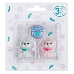 Carti si Birotica - Birotica - Instrumente de scris - Radiere si corectoare - Set radiera 3d, model pisici si labuta, multicolor, 3 bucati - Infinity.ro