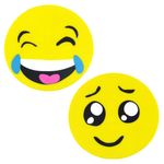 Carti si Birotica - Birotica - Instrumente de scris - Radiere si corectoare - Set radiere fancy, model smiley, culoare galben, 2 bucati - Infinity.ro