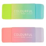 Carti si Birotica - Birotica - Instrumente de scris - Radiere si corectoare - Radiera colourful eraser, ombre, set 2 bucati, multicolor, dimensiuni 7.5 x 2.5 cm - Infinity.ro