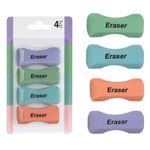 Carti si Birotica - Birotica - Instrumente de scris - Radiere si corectoare - Radiera set, 4 bucati, multicolor, cu maner - Infinity.ro