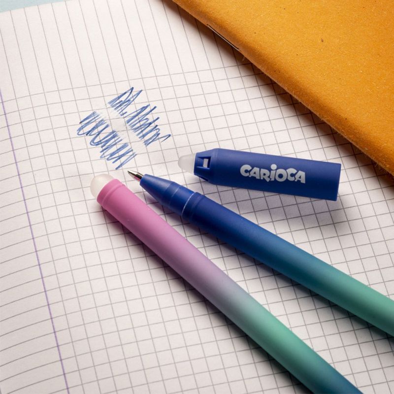 Carti si Birotica - Birotica - Instrumente de scris - Pixuri si stilouri - Pix, carioca, oops easy, cerneala termosensibila, radiera degrade, albastru, 0.7mm - Infinity.ro