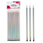 Carti si Birotica - Birotica - Instrumente de scris - Creioane - Set creioane, moayria pencils, hb, cu radiera, multicolor, 10 bucati - Infinity.ro
