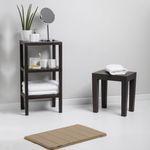 Casa si Gradina - Mobilier - Biblioteci si rafturi - Etajere - Etajera plastic, 3 rafturi, negru, efect de lemn, 38 x 29 x 73.5 cm - Infinity.ro
