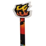 Carti si Birotica - Birotica - Instrumente de scris - Creioane - Set creioane fancy, model masina si flacara, 2 bucati, culoare rosu-negru, cu radiera - Infinity.ro