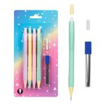 Carti si Birotica - Birotica - Instrumente de scris - Creioane - Creioane mecanice, model pastel, multicolor, 0.7 mm, set 6 bucati, include radiera si mine - Infinity.ro