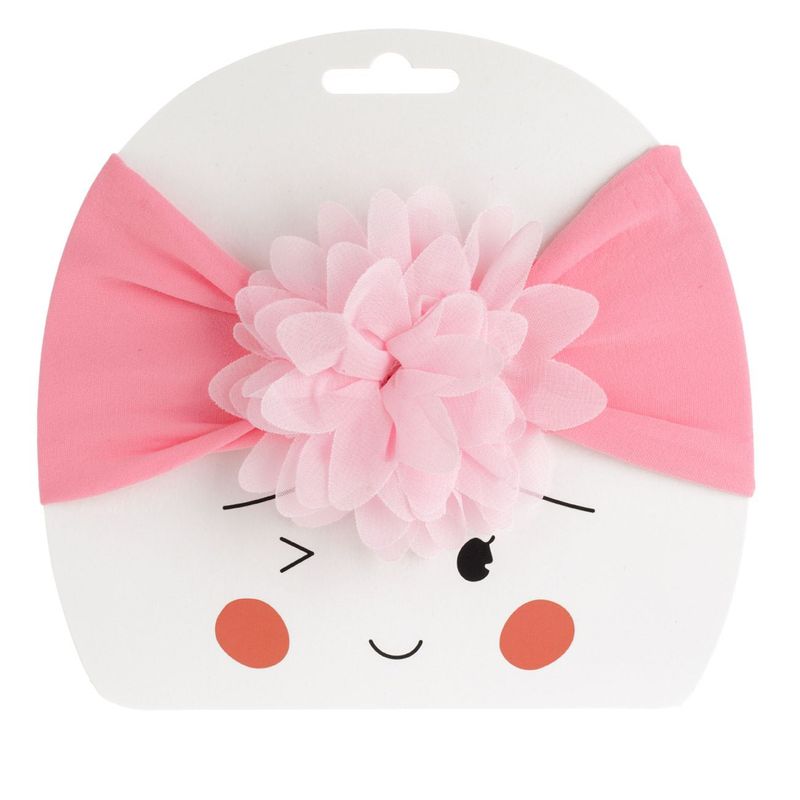 Fashion, accesorii si bijuterii - Copii - Accesorii copii - Accesorii pentru par copii - Bentita copii, lata, floare roz - Infinity.ro