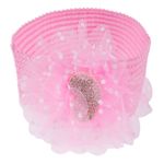 Fashion, accesorii si bijuterii - Copii - Accesorii copii - Accesorii pentru par copii - Bentita fete, model tul roz, inimi buline, floare decorativa - Infinity.ro