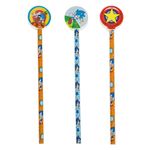 Carti si Birotica - Birotica - Instrumente de scris - Creioane - Set creioane cu radiera, sonic, diverse modele, multicolor, 3 bucati - Infinity.ro