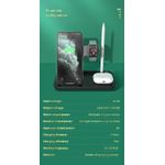 Laptop, Telefoane si Tablete - Telefoane mobile si accesorii - Accesorii Telefoane - Incarcatoare telefoane - Statie incarcare 4 in 1 YARCO, tehnologie oilbrush, Apple pen, iWatch, Universal smartphone, Alb, 21W, Fast Charge + Cablu viteza C la C - Infinity.ro