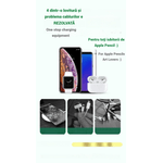 Laptop, Telefoane si Tablete - Telefoane mobile si accesorii - Accesorii Telefoane - Incarcatoare telefoane - Statie incarcare 4 in 1 YARCO, tehnologie oilbrush, Apple pen, iWatch, Universal smartphone, Alb, 21W, Fast Charge + Cablu viteza C la C - Infinity.ro