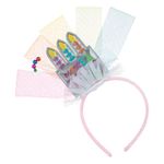 Casa si Gradina - Decoratiuni - Decoratiuni petrecere - Accesorii pentru petrecere - Bentita petrecere, model lumanari, multicolor, mesaj "make a wish" - Infinity.ro