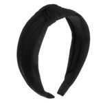 Fashion, accesorii si bijuterii - Femei - Accesorii femei - Accesorii pentru par femei - Bentita par femei, ribbed, nod, culoare negru - Infinity.ro