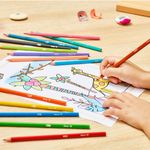 Carti si Birotica - Birotica - Instrumente de scris - Creioane - Set creioane colorate bic, 12 bucati, varf subtire, multicolor - Infinity.ro