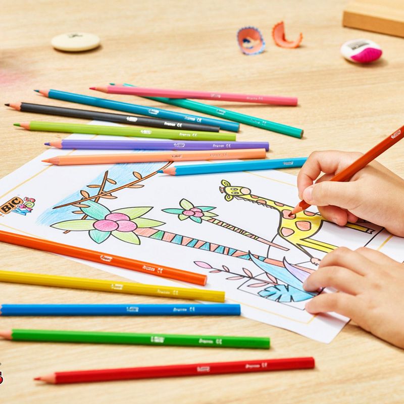 Carti si Birotica - Birotica - Instrumente de scris - Creioane - Set creioane colorate, bic, 24 bucati, varf subtire, multicolor - Infinity.ro