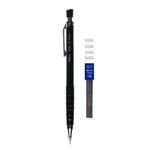 Carti si Birotica - Birotica - Instrumente de scris - Creioane - Set creioane mecanice, negru, 0.7mm, radiere incluse, 6 bucati - Infinity.ro