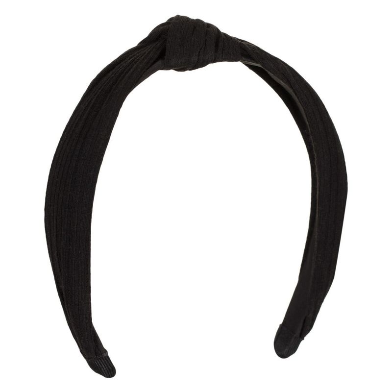 Fashion, accesorii si bijuterii - Femei - Accesorii femei - Accesorii pentru par femei - Bentita par, nod, tesatura, negru - Infinity.ro