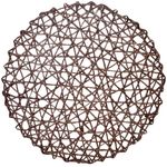 Casa si Gradina - Textile si covoare - Textile bucatarie - Servete si naproane - Suport farfurie, rotund, diametru 38cm, material hartie, culoare maro - Infinity.ro