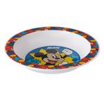 Casa si Gradina - Bucatarie si vesela - Vesela si tacamuri - Farfurii si boluri - Farfurie adanca plastic, mickey, 20 cm, alb-multicolor - Infinity.ro