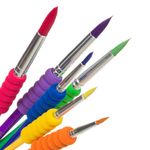 Carti si Birotica - Rechizite - Pictura si desen - Pensule si accesorii pictura - Set pensule pictura, little president, varf rotund, maner moale, multicolor, 6 bucati - Infinity.ro