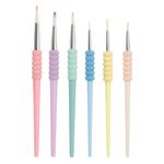 Carti si Birotica - Rechizite - Pictura si desen - Pensule si accesorii pictura - Set pensule pictura, little president, 6 bucati, varf rotund, multicolor - Infinity.ro