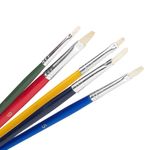 Carti si Birotica - Rechizite - Pictura si desen - Pensule si accesorii pictura - Set pensule pictura, little president, varf plat, multicolor, 5 bucati - Infinity.ro