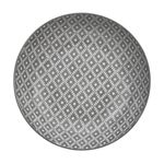 Casa si Gradina - Bucatarie si vesela - Vesela si tacamuri - Farfurii si boluri - Farfurie supa, model gri, portelan, alb, diametru 20cm, capacitate 0,75l - Infinity.ro