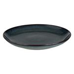 Casa si Gradina - Bucatarie si vesela - Vesela si tacamuri - Farfurii si boluri - Farfurie ceramica, glaze, albastru/negru, 20.5cm, textura lucioasa, margine inchisa - Infinity.ro