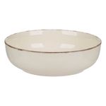 Casa si Gradina - Bucatarie si vesela - Vesela si tacamuri - Farfurii si boluri - Farfurie adanca ceramica, nordic style, diametru 20cm, bej - Infinity.ro