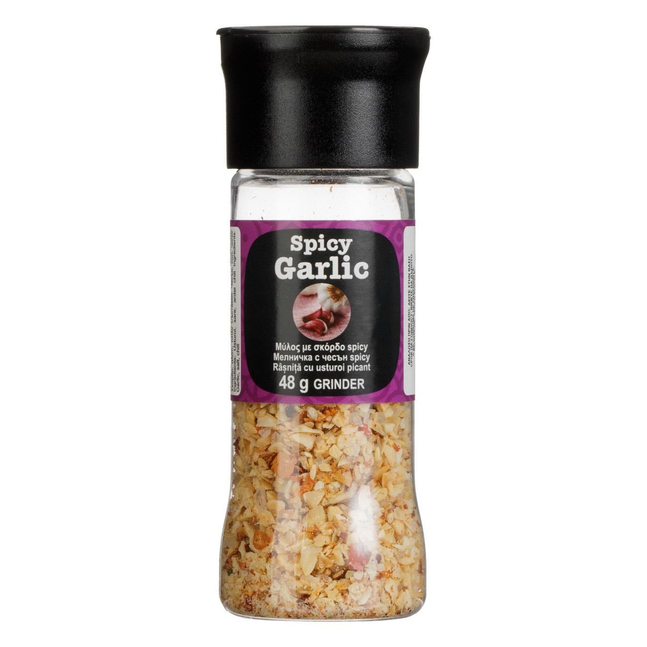 Rasnita condimente, spicy garlic, capacitate 48g