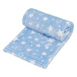 Casa si Gradina - Textile si covoare - Pături și cuverturi - Paturici copii - Patura bebe, stele ciel, 100x 75 cm, poliester - Infinity.ro