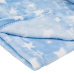 Casa si Gradina - Textile si covoare - Pături și cuverturi - Paturici copii - Patura bebe, stele ciel, 100x 75 cm, poliester - Infinity.ro
