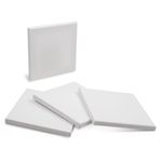 Carti si Birotica - Rechizite - Pictura si desen - Pensule si accesorii pictura - Set tablouri canvas, model alb, dimensiuni 20x 20 cm, 4 bucati - Infinity.ro