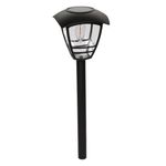 Casa si Gradina - Corpuri si surse de iluminat - Iluminat exterior - Lampi solare - Lampi solare, stick lantern, bec 10 lumeni, negru, 44cm - Infinity.ro