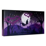 Casa si Gradina - Corpuri si surse de iluminat - Veioze si lampi - Veioze - Lampa led neon mov, liliac, usb, 35 x 16.5 cm, decor de halloween - Infinity.ro