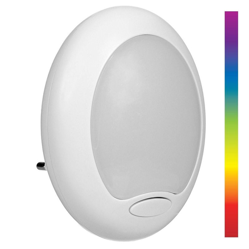 Casa si Gradina - Corpuri si surse de iluminat - Veioze si lampi - Lampi de veghe - Lampa veghe led, multicolor, 8.5 x 10.5cm, 230v 1.8w, interior - Infinity.ro