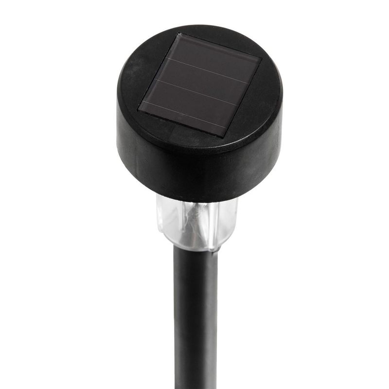 Casa si Gradina - Corpuri si surse de iluminat - Iluminat exterior - Lampi solare - Lampa solara, led, reincarcabila, negru, plastic, 36cm - Infinity.ro