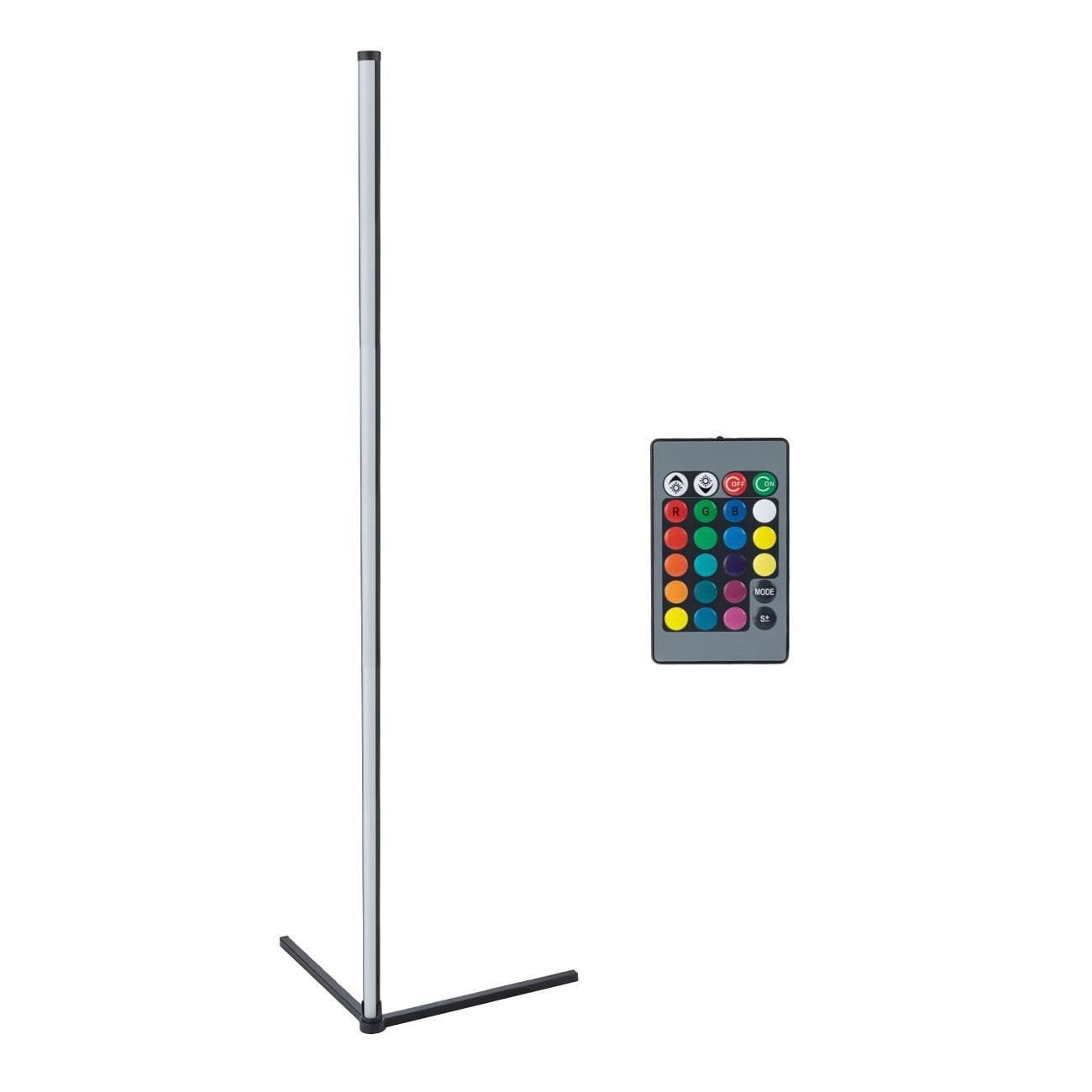 Lampa de podea led, model rgb, negru, 140 cm, telecomanda inclusa