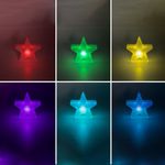 Casa si Gradina - Corpuri si surse de iluminat - Veioze si lampi - Lampi de veghe - Lampa veghe, lamba, stea, lumina multicolor, baterii incluse, plastic - Infinity.ro