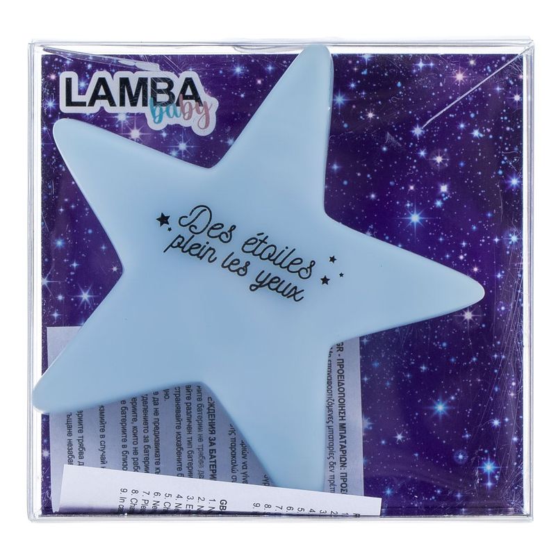 Casa si Gradina - Corpuri si surse de iluminat - Veioze si lampi - Lampi de veghe - Lampa veghe, lamba, stea, lumina multicolor, baterii incluse, plastic - Infinity.ro