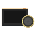 Casa si Gradina - Electrice - Smart Home - Accesorii control acces si supraveghere - Vizor electronic smart, Wi-Fi, FullHD 1080P, monitor 4.3 inch, acumulator 2200mAh, Auriu - EZVIZ CS-HP2-Golden - Infinity.ro