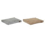 Petshop - Accesorii petshop - Culcusuri si custi - Culcusuri si saltele - Pat pentru animale de companie DKD Home Decor 70 x 57 x 10 cm Gri Camila 2 Unitati - Infinity.ro