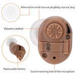 Ingrijire personala si Cosmetice - Sanatate si wellness - Aparate medicale - Aparate auditive - Aparat Auditiv MRG MK82, cu cutie de Protectie, Volum Reglabil, 120 dB,Bej - Infinity.ro